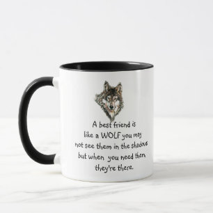 Caneca O melhor amigo, Lobo Inspirador, Lobos