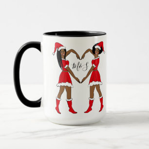 Caneca O melhor amigo presente para as meninas afro-ameri
