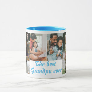 Caneca O melhor avô Ever 4 fotos no céu