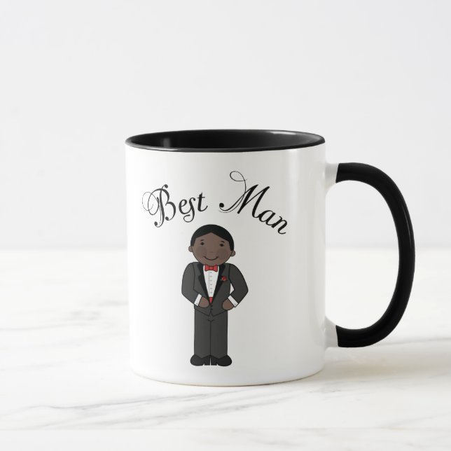 Caneca O melhor casamento (preto) do homem (Direita)