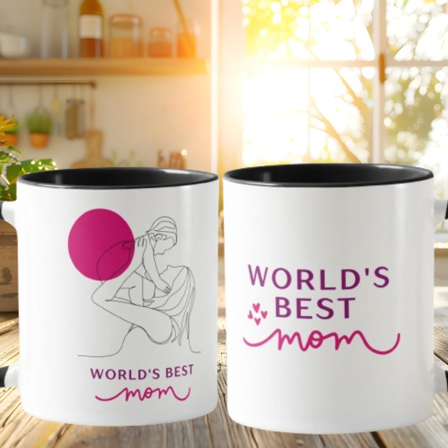 Caneca O melhor Dia de as mães de café da mãe do mundo (Criador carregado)