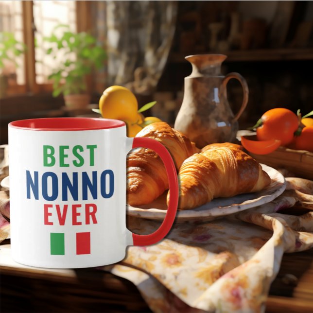 Caneca O Melhor Dia de os pais Não Nunca Italiano Mug (Criador carregado)