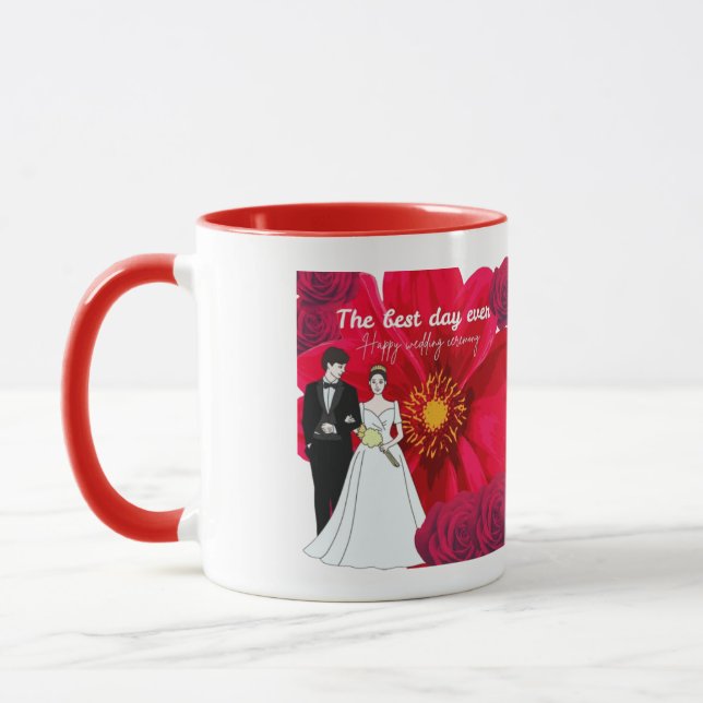 Caneca O melhor dia de todos vermelho (Esquerda)