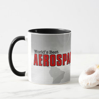 Caneca O melhor Engenheiro aeroespacial do mundo com nome