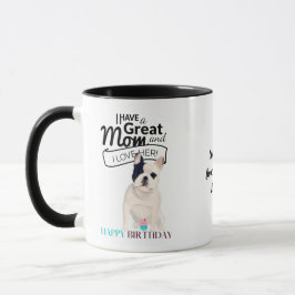 Caneca O MELHOR FRENCHIE DOG MOM personalizado