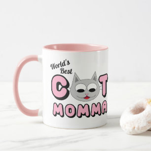 Caneca O melhor gato do mundo, Momma Pink Mug