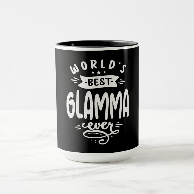 Caneca O melhor Glamma do mundo sempre Legal presentes pa (Centro)