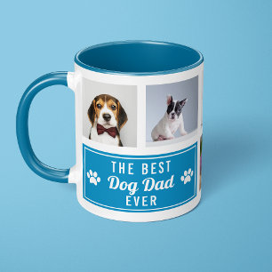 Caneca O Melhor Pai de Cachorro de Todos os Tempos Azul C
