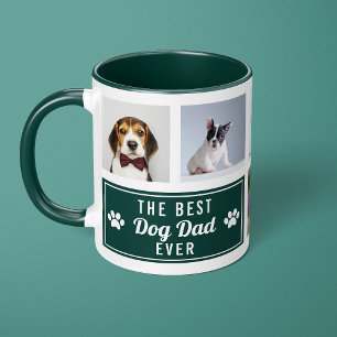 Caneca O Melhor Pai de Cachorro de Todos os Tempos Colage