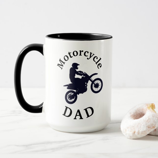 Caneca O melhor PAI de MOTOCICLO! Dia dos Pais (Com Donut)