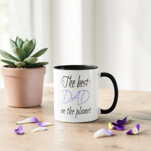 Caneca O Melhor Pai do Planeta Personalizado Minimalista