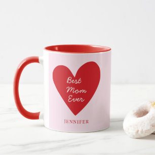 Caneca O melhor presente de Dia de as mães de Coração Ver