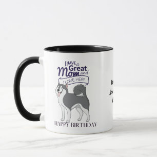 Caneca O MELHOR ROUCO DE CACHORRO MOM Personalizado
