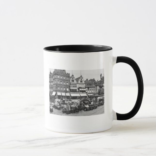 Caneca O mercado no Trier, c.1910 (Direita)
