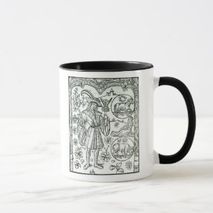Caneca O mês de abril com sol astrológico assina