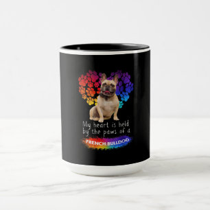 Caneca O Meu Coração É Detido Pelas Patas De Um Bulldog F