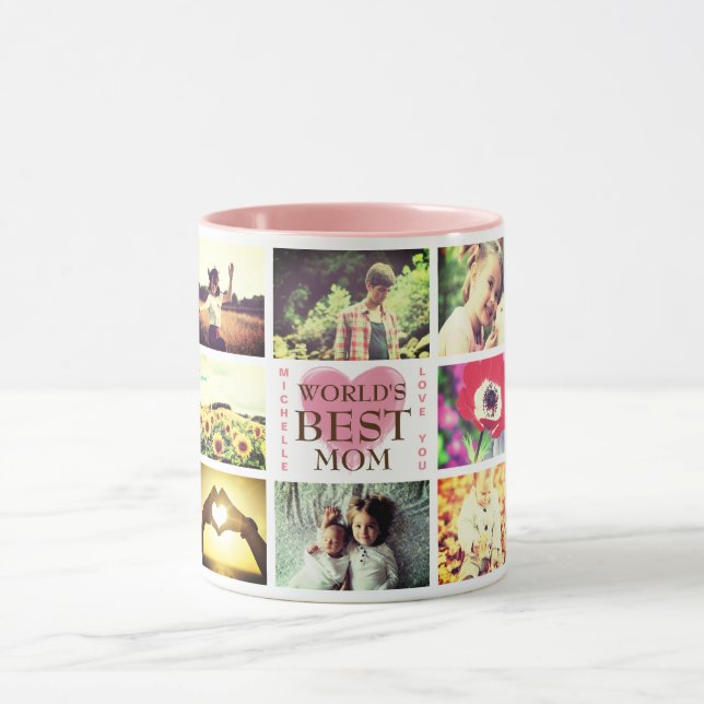 Caneca O mundo personalizado melhor que eu te amo... (Centro)