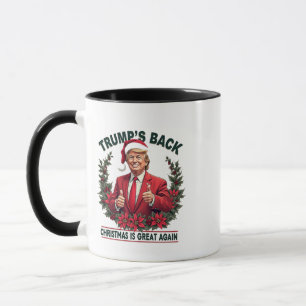 Caneca O Natal de Trump é Excelente de novo Papais noeis