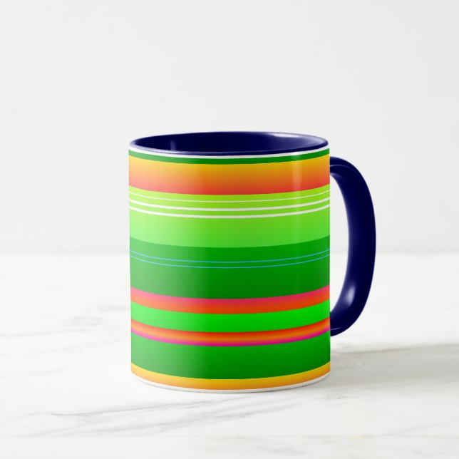 Caneca O Natal Verde arrasou moderno (Frente Esquerda)