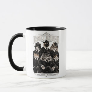 Caneca O Negócio da Família Gatos Gângsteres Vintage