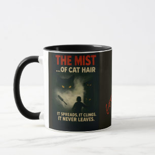Caneca O Nevoeiro do Terror do Cabelo de Gato Paródia