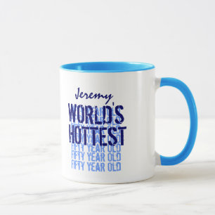 Caneca O nome o mais quente do costume do aniversário da