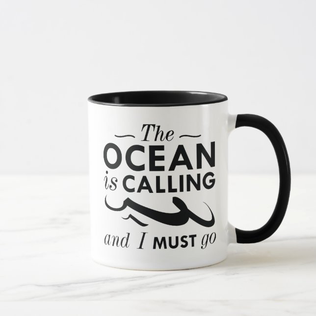 Caneca O Oceano Está Chamando (Direita)