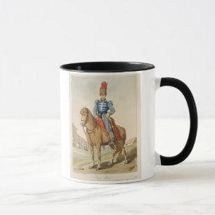 Caneca O oficial do Cossack, gravado pelo artista,