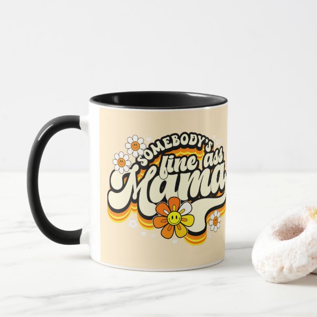Caneca O ótimo retro da mamãe. (Com Donut)
