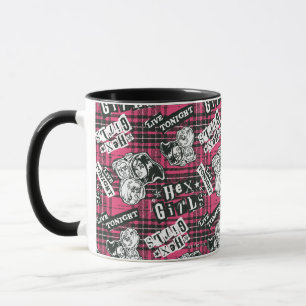 Caneca O padrão de Xadrez das garotas hexadecimais