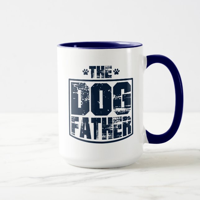 Caneca O Pai Cachorro Vestiu Gráfico (Direita)