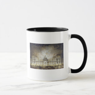 Caneca O palácio de Luxembourg iluminado