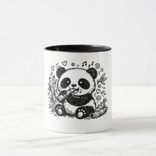 Caneca O Panda Gourmet: Um Banquete de Bambu Caprichoso