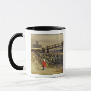 Caneca O passadiço (paisagem com casaco vermelho) (w/c e