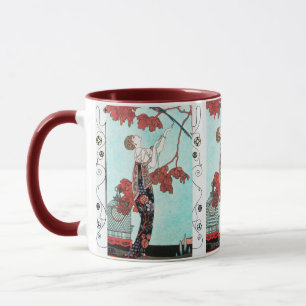 Caneca O PÁSSARO VOLÚVEL, BELA MODA / Redemoinhos Geométr