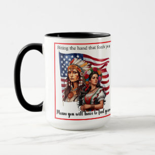 Caneca O Patrimônio Nativo Americano/Mexicano _ Mão que A
