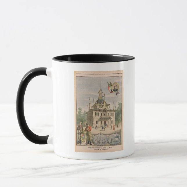 Caneca O pavilhão de Transvaal no universal (Esquerda)