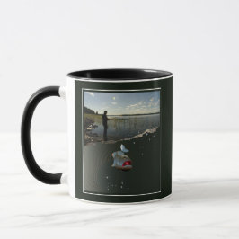 Caneca O pescador . Pesca feliz