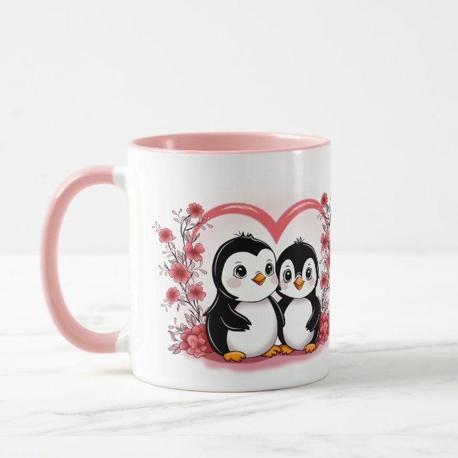 Caneca O Pinguim da Boca-branca abre Namorados (Esquerda)