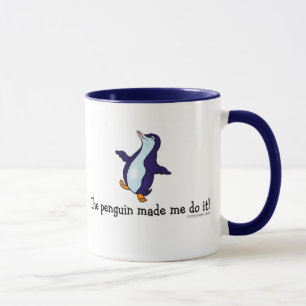 Caneca O pinguim fez-me fazê-lo!