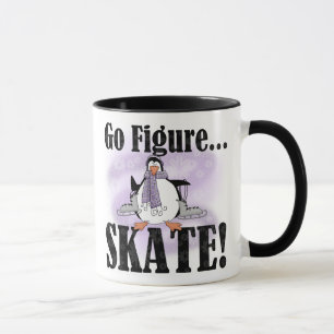 Caneca O pinguim vai figura skate