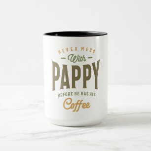 Caneca O poder do café da Pappy! Pai e vovô