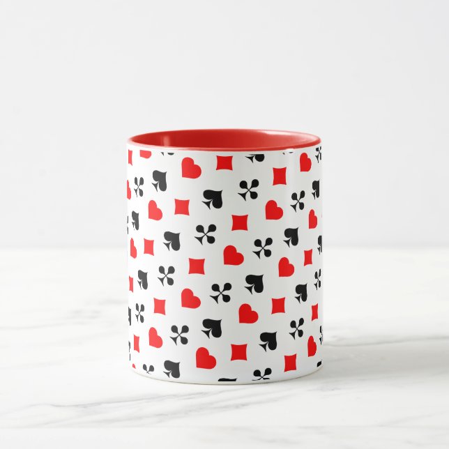 Caneca O poker ou a placa se divertindo (Centro)