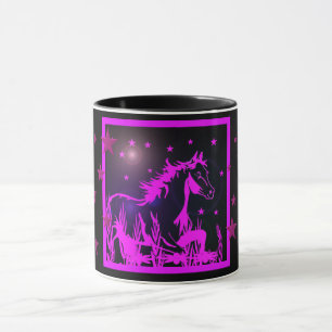 Caneca O pônei doce pequeno, cor-de-rosa
