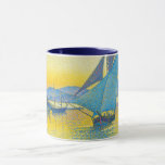 Caneca O Porto ao Sunset, Sinac<br><div class="desc">Paul Victor Jules Signac (11 de novembro de 1863 - 15 de agosto de 1935) foi um pintor neoimpressionista francês que,  trabalhando com Georges Seurat,  ajudou a desenvolver o estilo Pointilista. Citação: Wikipedia</div>