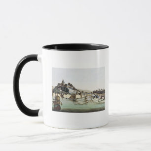 Caneca O porto e a cidade de Malacca, Malaysia,