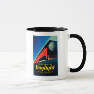 Caneca O poster do promocional do trem da luz do dia