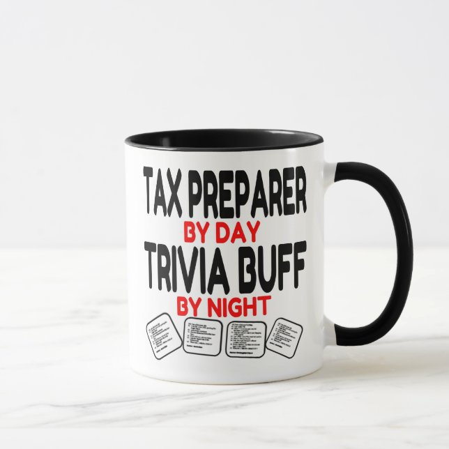 Caneca O Preparador Fiscal Adora Jogar Trivia (Direita)