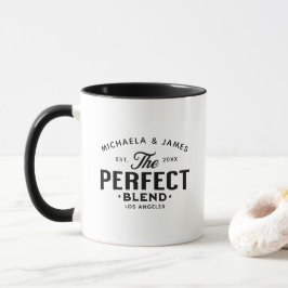 Caneca O Presente de Casamento A Mistura Perfeita Estilo