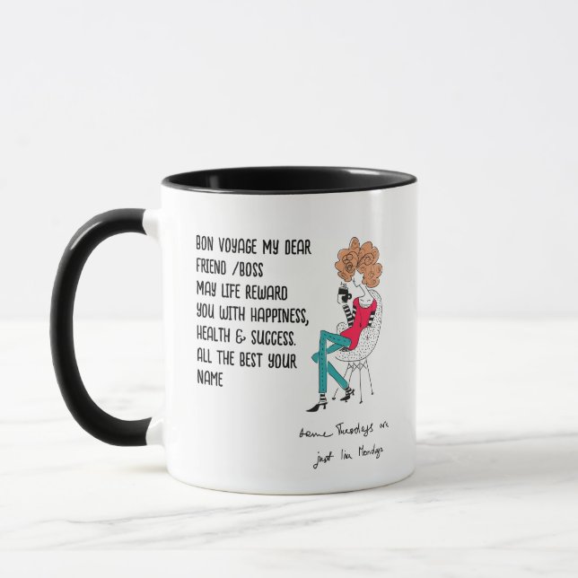 Caneca O presente de despedida personalizado para um amig (Esquerda)